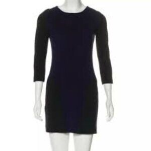 Sandro Black Navy Bodycon Dress